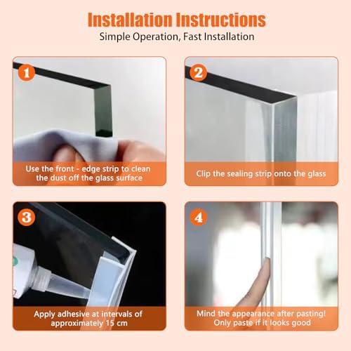 Frameless Shower Door Silicone Seal Strip 6mm 14 F Type