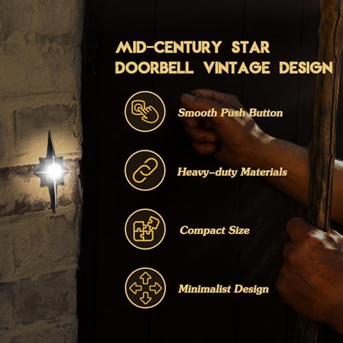 Saillong Lighted Doorbell Button with Star Design