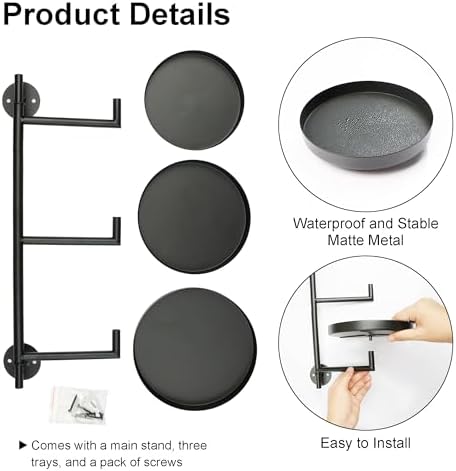 3 Tier Rotating Window Plant Shelf Stand Holder