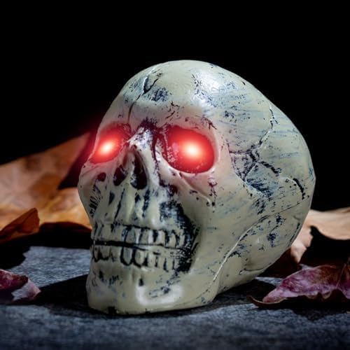 AUTXQU Halloween LED Glowing Eyes with Timer Purple 2 Pcs