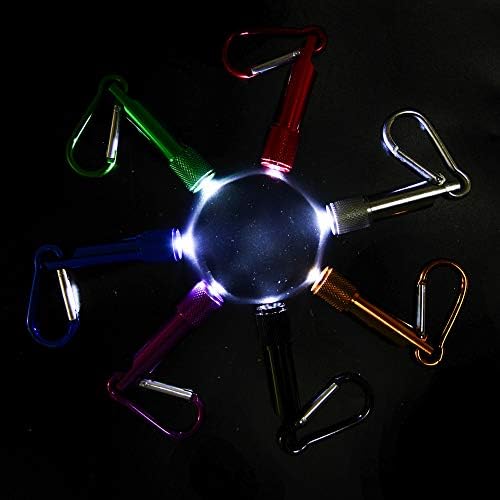 PROLOSO Mini LED Flashlight Keychain 15Pcs Set