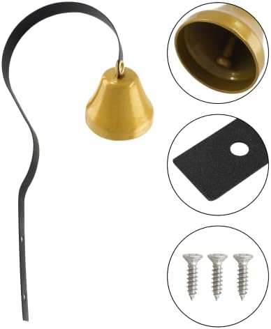 BokWin Shopkeepers Bell for Door Opening Black Ring Doorbell 16 Inch