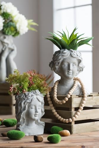 AB Home Classic Greek Goddess Bust Outdoor Planter