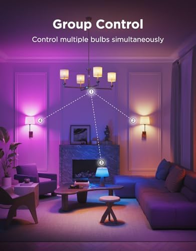 Govee E12 LED Bulb 4 Pack Smart Light Bulbs