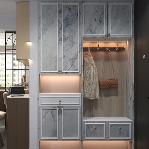 Adrmpest 394x48 Inch Marble Contact Paper for Countertops and Walls