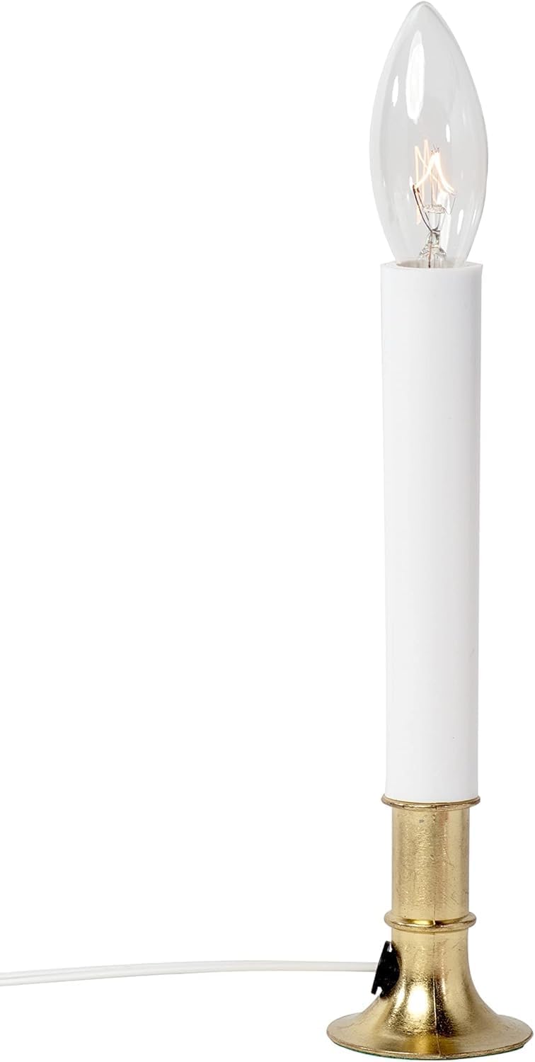 Creative Hobbies Replacement Incandescent Bulbs for Electric Candles - 7W E12 C7 Base Pack of 12