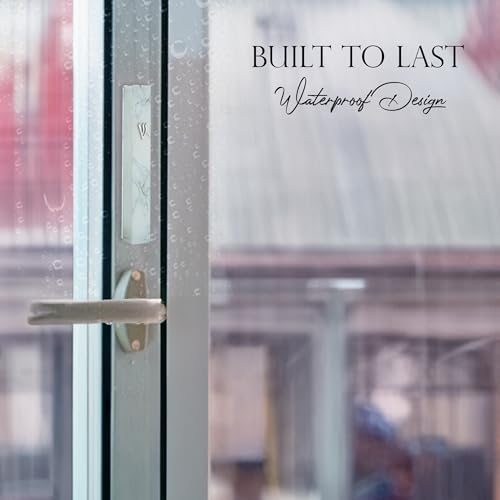 Modern Glass Mezuzah Case For Door with Shattered Design
