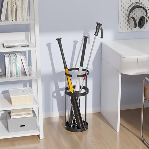 Kawaiita Steel Round Umbrella Stand Black