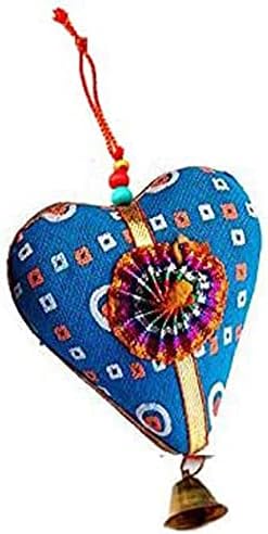 Rastogi Handicrafts Set of 5 Multi Colored Decorative Fabric Animals and Hearts