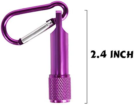 PROLOSO Mini LED Flashlight Keychain 15Pcs Set