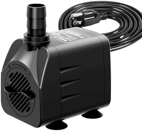 400GPH Ultra Quiet Fountain Pump with 65ft Lift
