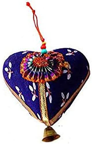 Rastogi Handicrafts Set of 5 Multi Colored Decorative Fabric Animals and Hearts