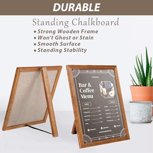 2 PCS 11x14 Inch Chalkboard Signs with Stand
