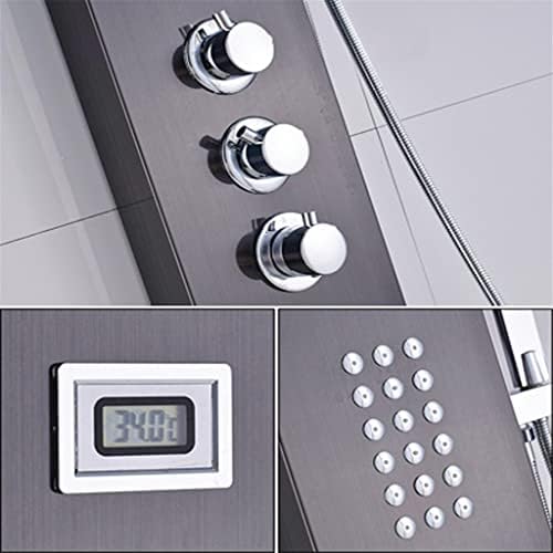 Thermostatic Shower Faucet with Waterfall and 3 Handles
