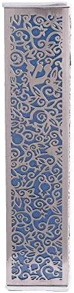 Yair Emanuel Wide Mezuzah Case Blue MJ-2C