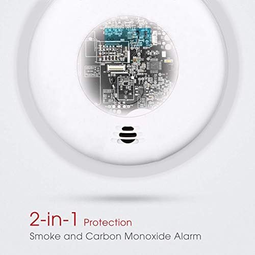 GLBSUNION Combination Smoke and CO Detector Alarm 2-Pack