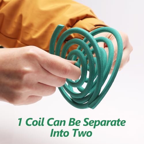 USKICH Mosquito Repellent Coils 20 Pack with 2 Stands