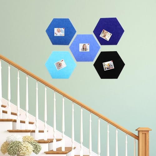 Zerodeko Adhesive Bulletin Board Tiles 5pcs for Office Classroom Decor