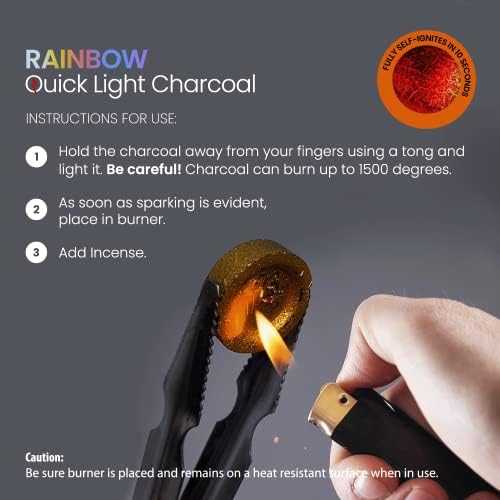 Sunlight Charcoal Tablets for Incense - Pack of 100