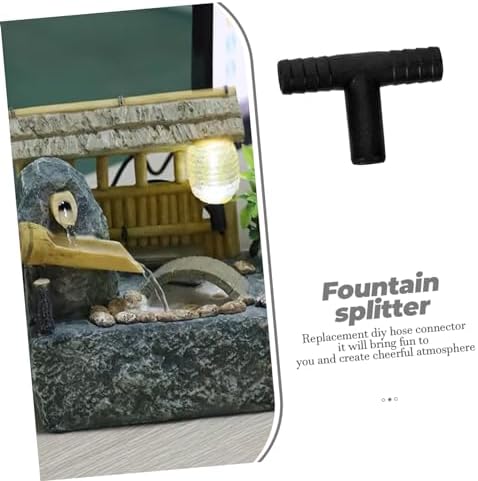 Desk Fountain Connectors Pcs Water Hose Fittings Black Hose Splitter for Small Outdoor Fountain 1