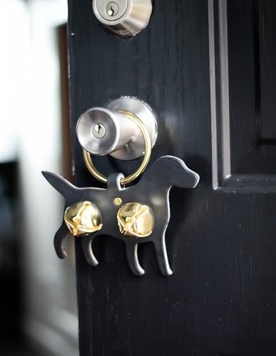 Handcrafted Leather Door Bells with Animal Shapes - 5 Styles Set Cat