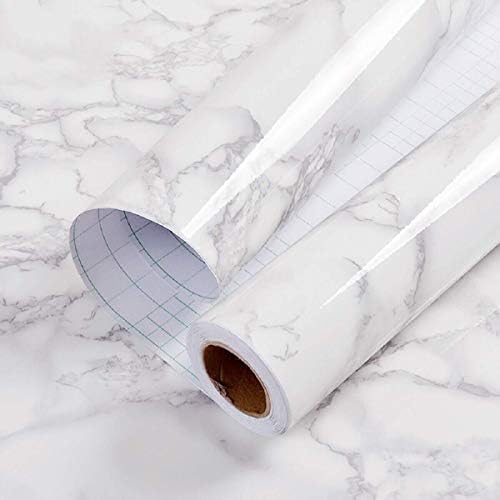 Glossy Marble Peel and Stick Wallpaper