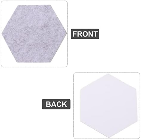12Pcs Self Adhesive Felt Bulletin Board Tiles Gray