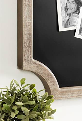 Hogan Framed Scalloped Magnetic Chalkboard Wall Decor