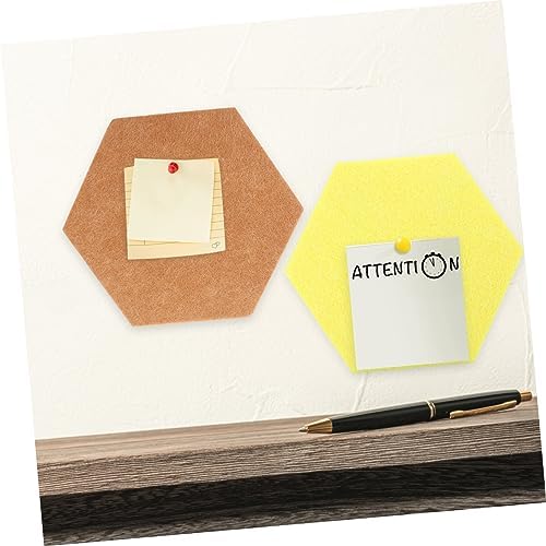 BESPORTBLE 10pcs Hexagonal Felt Bulletin Board Decor Tiles