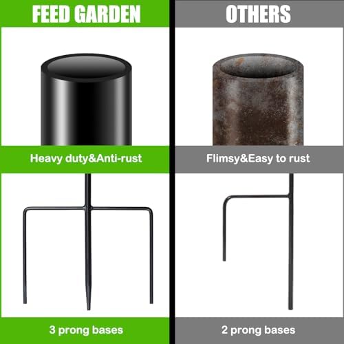FEED GARDEN 32 Inch Adjustable Shepherds Hooks 2 Pack