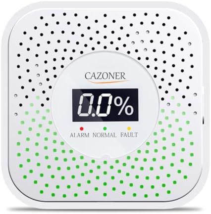 Natural Gas Leak Detector with 10-Year Lifespan and Digital LCD Display