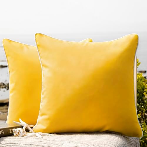 Phantoscope 2 Pack Waterproof Throw Pillow Covers