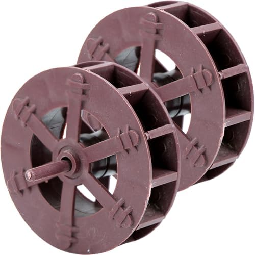 VICASKY 2pcs Miniature Tabletop Fountain Wood Water Wheel Decorations