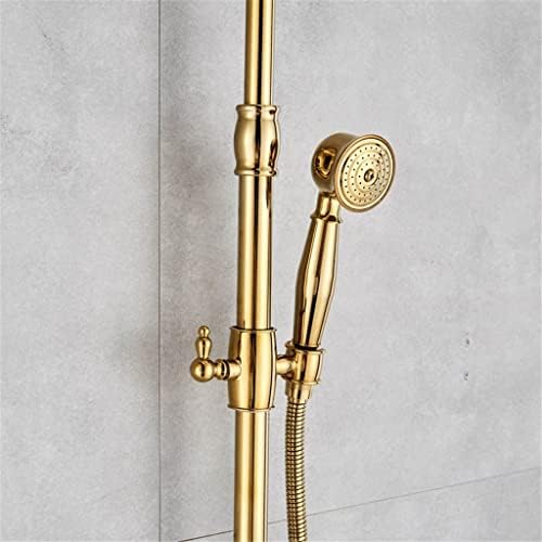 Golden Plate 8 Rainfall Shower Faucet with Handheld Shower System