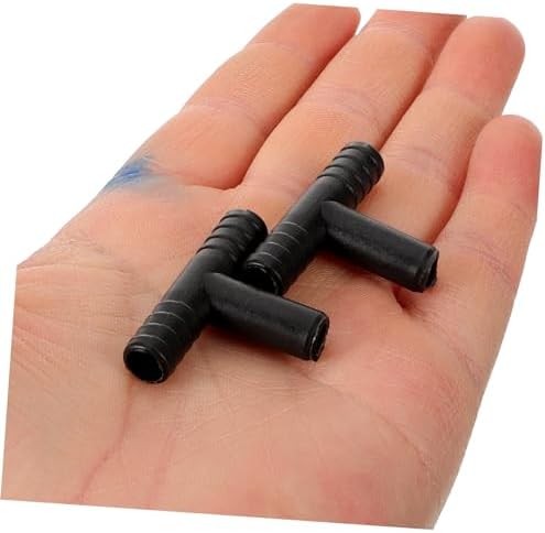 10pcs T Shaped Desk Fountain Hose Connectors Splitter for 8mm Tubing