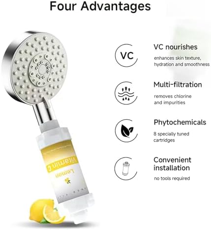 Vitamin C Shower Head Filter for Hard Water