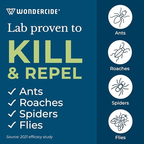 Wondercide Indoor Pest Control Spray with Natural Essential Oils - Pet and Family Safe 32 oz