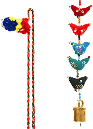 Set of 2 Indian Door Hanging with Bell and Beads 1