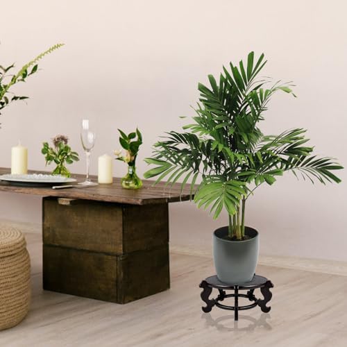 Yoiemivy 10 Inch Wooden Plant Stand for Display