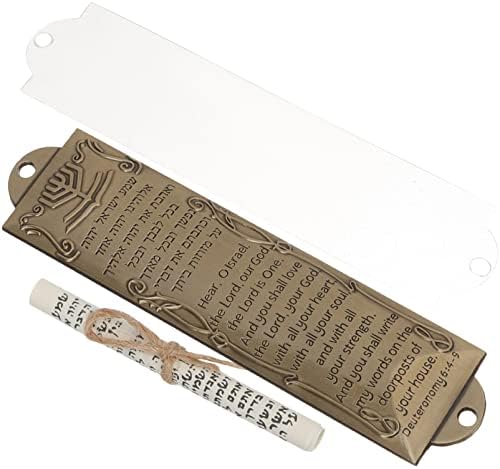 IMIKEYA Metal Mezuzah with Holy Scroll