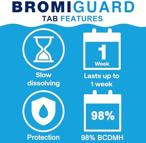 Bromine Tablets 1 Inch 18 Lbs for Spa and Pool Sanitizing