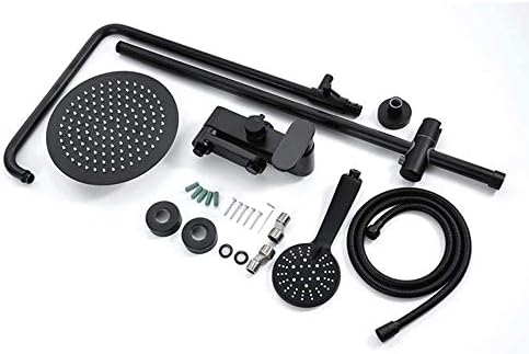 Modern Bathroom Shower Set with Brass 10 Inch Hand Shower and 3 Function Nozzle