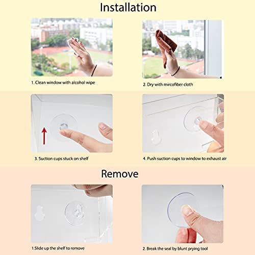 Sumerflos 2 Pack Window Shelves for Plants