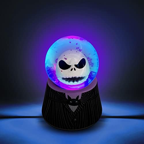 Disney Nightmare Before Christmas Jack Skellington Light Up Snow Globe