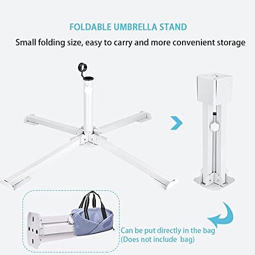 Foldable Portable Beach Umbrella Stand with Adjustable Base