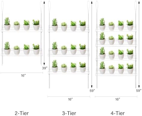 Sumerflos 2-Tier Acrylic Window Plant Shelves