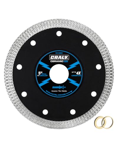 CRALY 5 Inch Super Thin Diamond Blade 7 8 Arbor