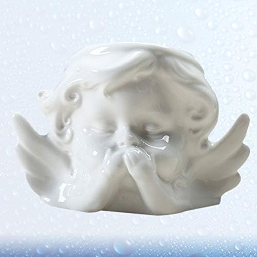 Vaguelly Retro Angel Face Ceramic Planter Pot with Drainage Hole