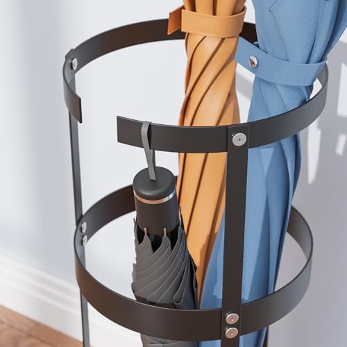Kawaiita Steel Round Umbrella Stand Black