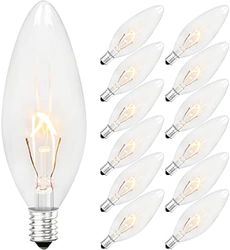 Brightever Vintage Incandescent 40Watt E12 Light Bulbs 12-Pack Warm White